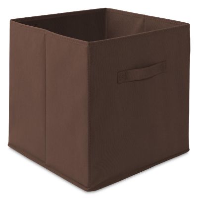 Casafield 12 Collapsible 13" Fabric Cubby Cube Storage Bin Baskets for Shelves - Brown Image 1