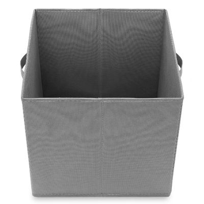 Casafield 12 Collapsible 13" Fabric Cubby Cube Storage Bin Baskets for Shelves - Gray Image 3