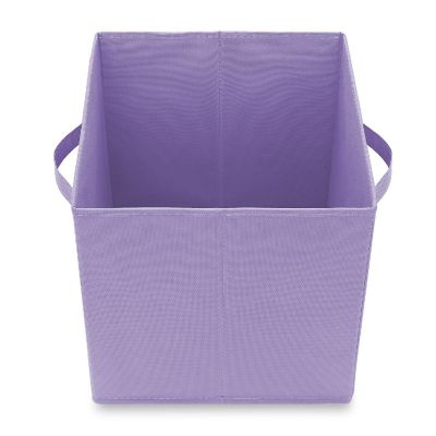 Casafield 6 Collapsible 11" Fabric Cubby Cube Storage Bin Baskets for Shelves - Lavender Image 3