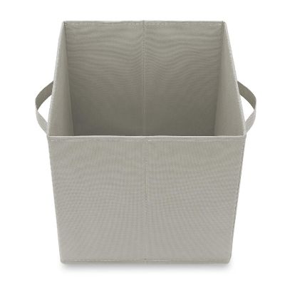 Casafield 6 Collapsible 11" Fabric Cubby Cube Storage Bin Baskets for Shelves - Light Gray Image 3