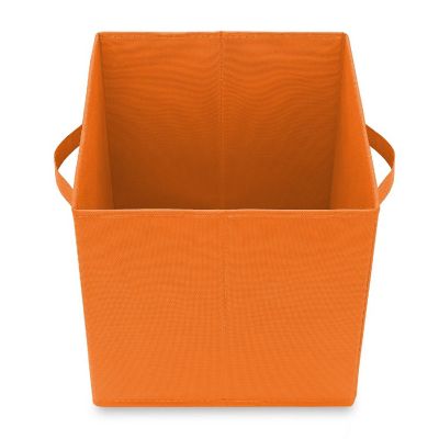 Casafield 6 Collapsible 11" Fabric Cubby Cube Storage Bin Baskets for Shelves - Orange Image 3