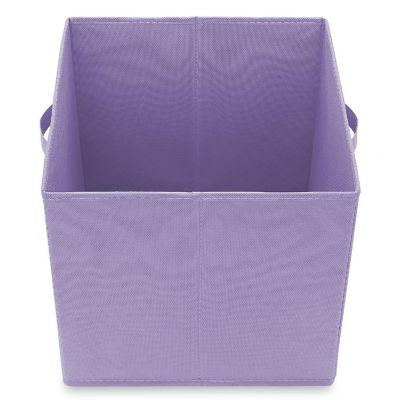 Casafield 6 Collapsible 13" Fabric Cubby Cube Storage Bin Baskets for Shelves - Lavender Image 3