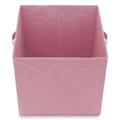Casafield 6 Collapsible 13" Fabric Cubby Cube Storage Bin Baskets for Shelves - Pink Image 3