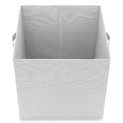 Casafield 6 Collapsible 13" Fabric Cubby Cube Storage Bin Baskets for Shelves - White Image 3