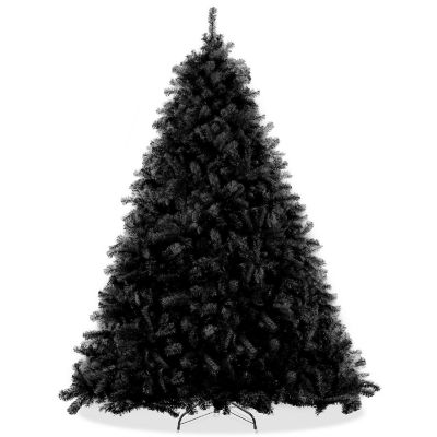Casafield 6FT Black Spruce Realistic Artificial Holiday Christmas Tree with Metal Stand Image 1