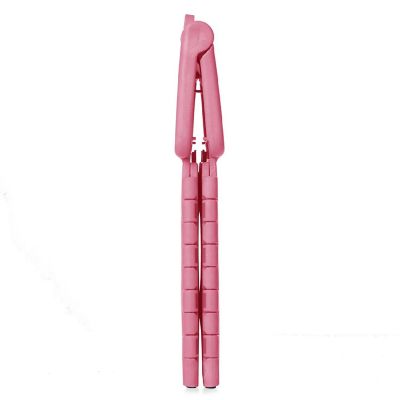 Casafield 9" Collapsible Folding Plastic Kitchen Step Foot Stool with Handle - Light Pink Image 2