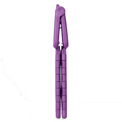 Casafield 9" Collapsible Folding Plastic Kitchen Step Foot Stool with Handle - Purple Image 2