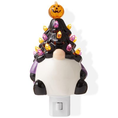 Casafield Ceramic Black Halloween Gnome Plug-in Decorative Night Light Image 1