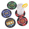 Casino Night Disposable Coasters - 12 Pc. Image 1