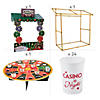 Casino Night Tabletop Hut Drink Station Kit with Frame - 39 Pc. Image 1