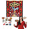 Casino Party Photo Booth Backdrop &amp; Props Kit - 13 Pc. Image 1