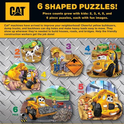 CAT - Caterpillar 6-Pack Mini Shaped Jigsaw Puzzles Image 3