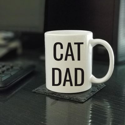 Cat Dad Ceramic Mug Image 1