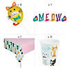Cat Party Deluxe Tableware Kit for 8 Guests Image 2