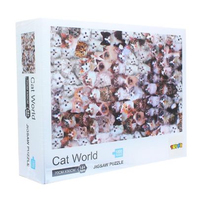 Cat World 1000 Piece Jigsaw Puzzle Image 1