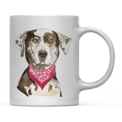Catahoula Leopard Red Scarf Mug Image 2