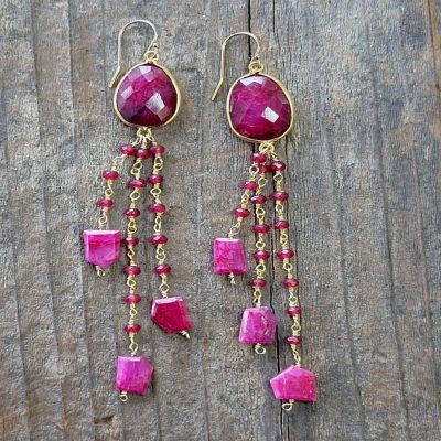 Catalina EarRing Ruby Image 3
