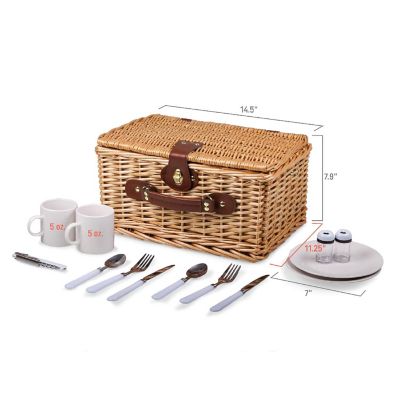 Catalina Picnic Basket - Red &amp; White Plaid Pattern Image 2