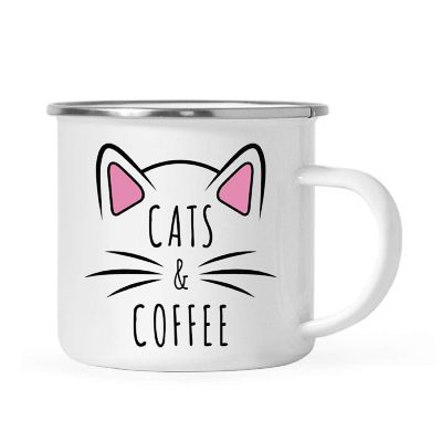 Cats &amp; Coffee 11oz Campfire Mug Image 1