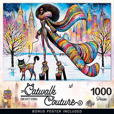 Catwalk Couture - Chic Kitty Stroll 1000 Piece Jigsaw Puzzle Image 1