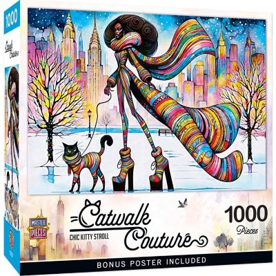 Catwalk Couture - Chic Kitty Stroll 1000 Piece Jigsaw Puzzle Image 1