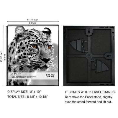 Cavepop 8x10 Black Edge Picture Frames  Set of 12 Image 2