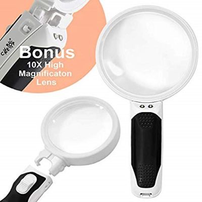 Cavepop Magnifying Glass 5X and 10X with LED Light Image 1
