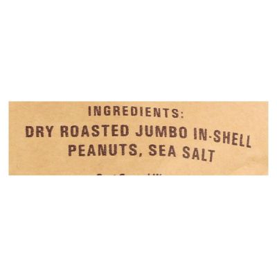 Cb's Nuts Peanuts - Low Sodium - Jumbo - In Shell - Case of 12 - 12 oz Image 1