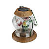 CC Outdoor Living 7" LED Lighted Solar Powered Outdoor Garden Lantern with Flowers Image 1