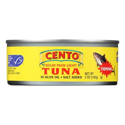 Cento Solid Pack Light Tuna - Cento Tonno - Case of 24 - 5 oz. Image 1