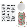 Ceramic Bulb Ornaments with Faith Decals Kit - 12 Image 1
