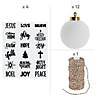 Ceramic Bulb Ornaments with Faith Decals Kit - 12 Image 1