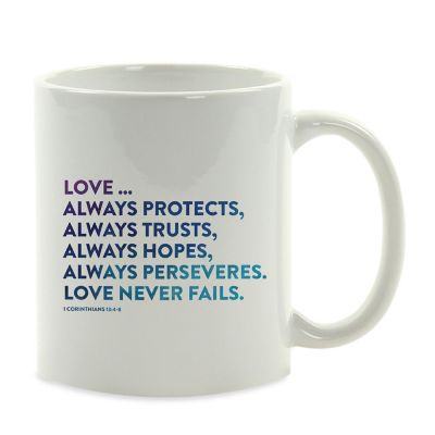 Ceramic Mug Bible Verse 1 Cor 13:4-8 Image 2
