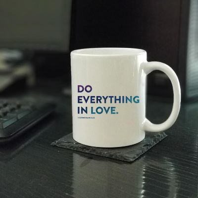 Ceramic Mug Bible Verse 1 Cor 16:14 Image 1