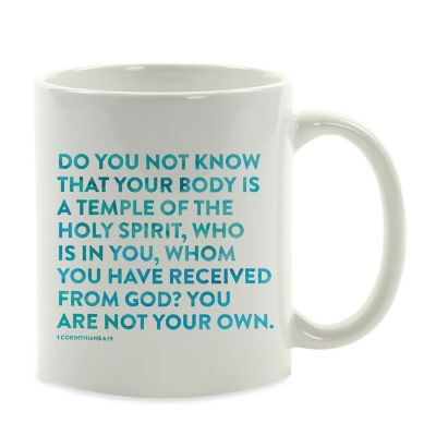 Ceramic Mug Bible Verse 1 Cor 6:19 Image 2