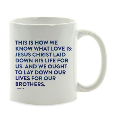 Ceramic Mug Bible Verse 1 John 3:16 Image 2