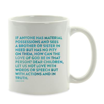 Ceramic Mug Bible Verse 1 John 3:16 Image 2