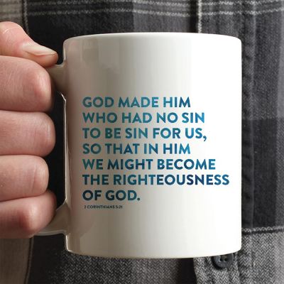 Ceramic Mug Bible Verse 2 Cor 5:21 Image 1