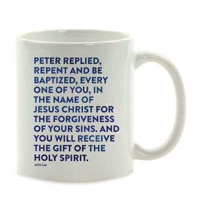 Ceramic Mug Bible Verse Acts 2:38 Image 2