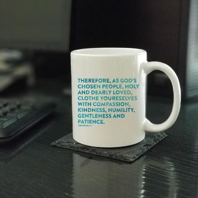 Ceramic Mug Bible Verse Col 3:12 Image 1