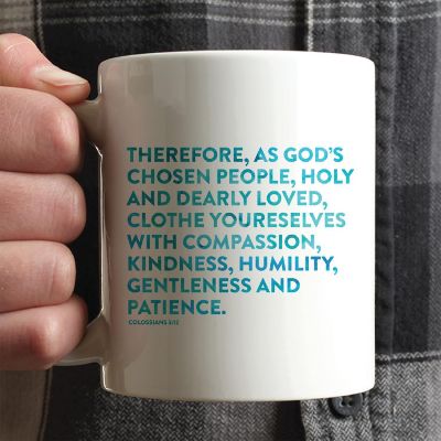 Ceramic Mug Bible Verse Col 3:12 Image 1