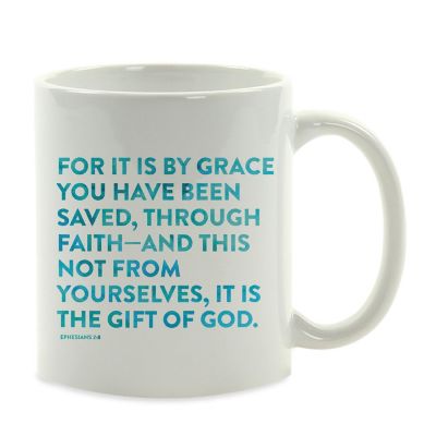 Ceramic Mug Bible Verse Eph 2:8 Image 2