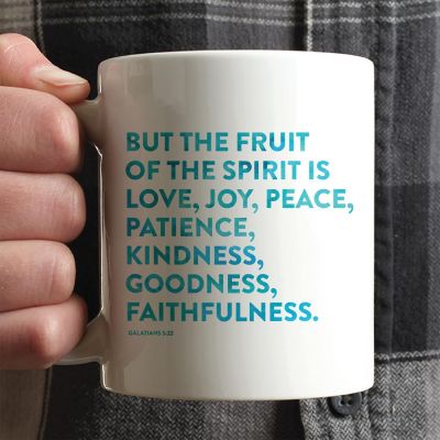 Ceramic Mug Bible Verse Gal 5:22 Image 1