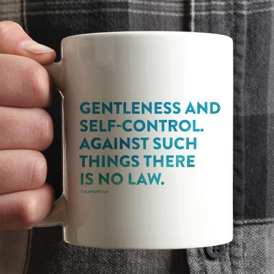 Ceramic Mug Bible Verse Gal 5:23 Image 1