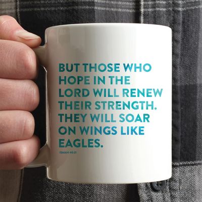 Ceramic Mug Bible Verse Isa 40:31 Image 1