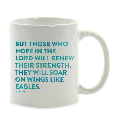Ceramic Mug Bible Verse Isa 40:31 Image 2