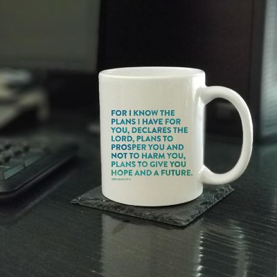 Ceramic Mug Bible Verse Jer 29:11 Image 1