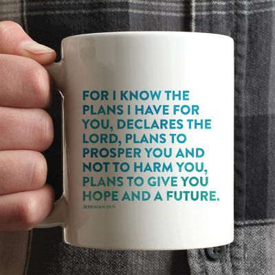 Ceramic Mug Bible Verse Jer 29:11 Image 1