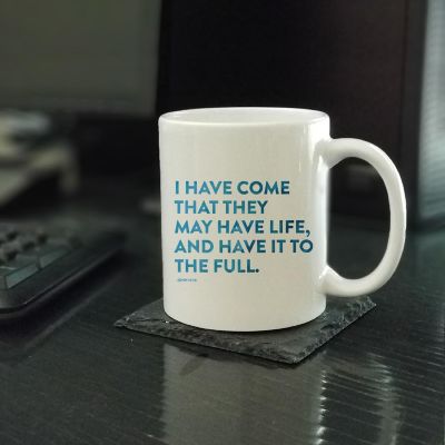 Ceramic Mug Bible Verse John 10:10 Image 1