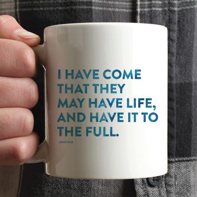 Ceramic Mug Bible Verse John 10:10 Image 1